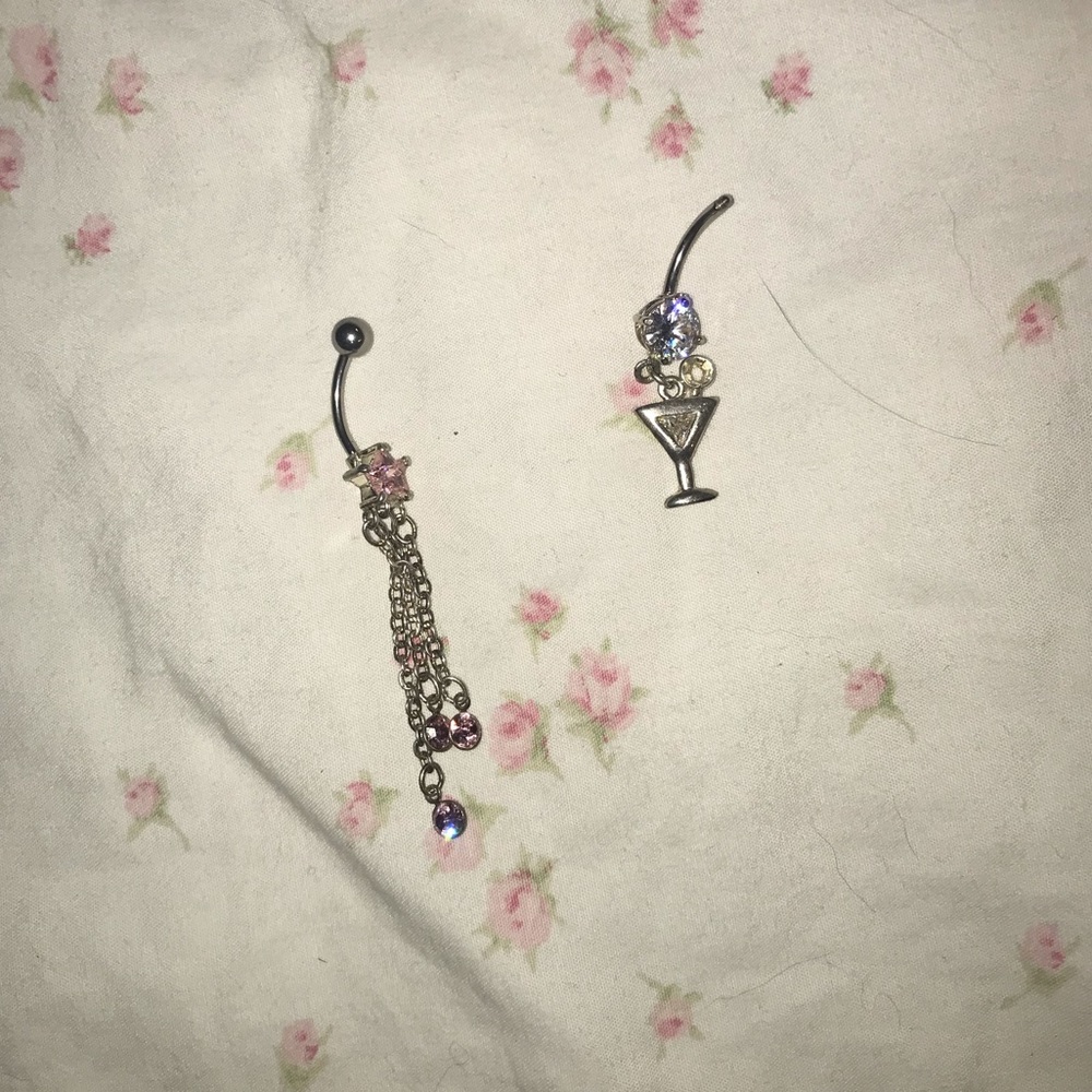 Bundle of 2 Belly Rings NWOT